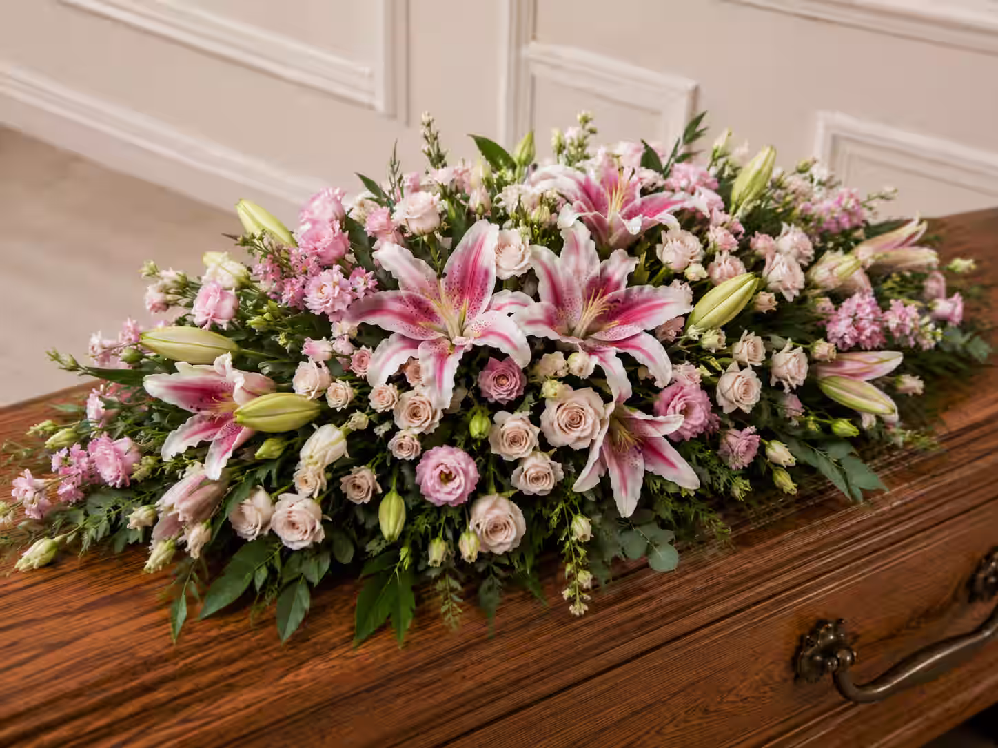 Personalised funeral heart tribute created by Elsa Brown Flowerstyle